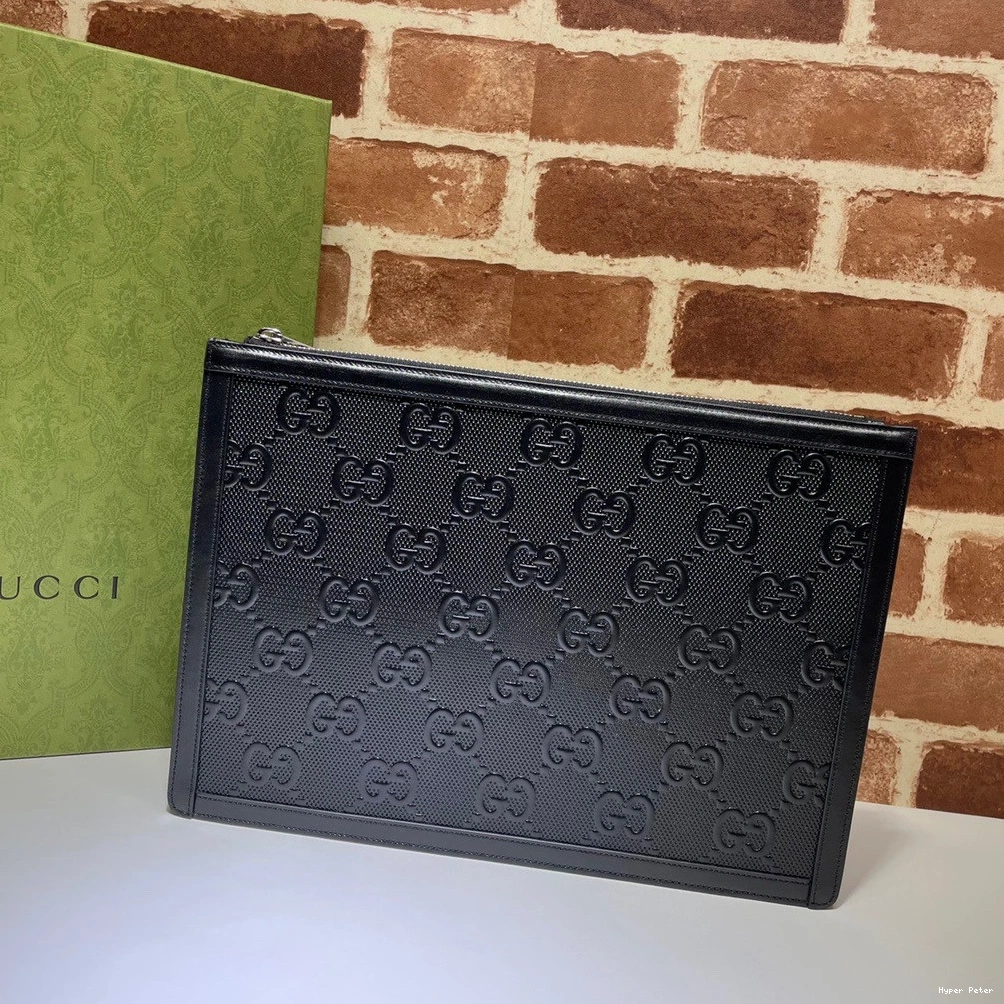 Hyper Peter pouch GG embossed GUCCI 0816